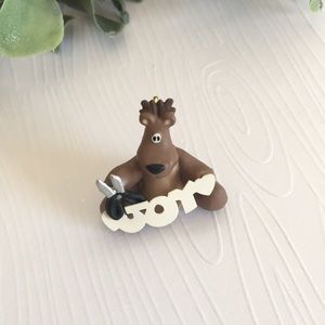 Vintage 1998 Sharing Joy Rodney Reindeer Miniature Hallmark Keepsake Ornament